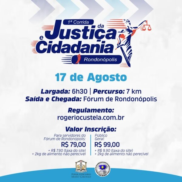 1ª Corrida da Justiça e Cidadania.