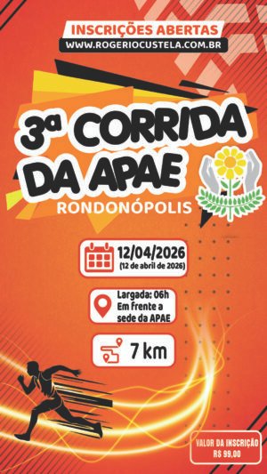3° CORRIDA APAE – RONDONÓPOLIS – MT