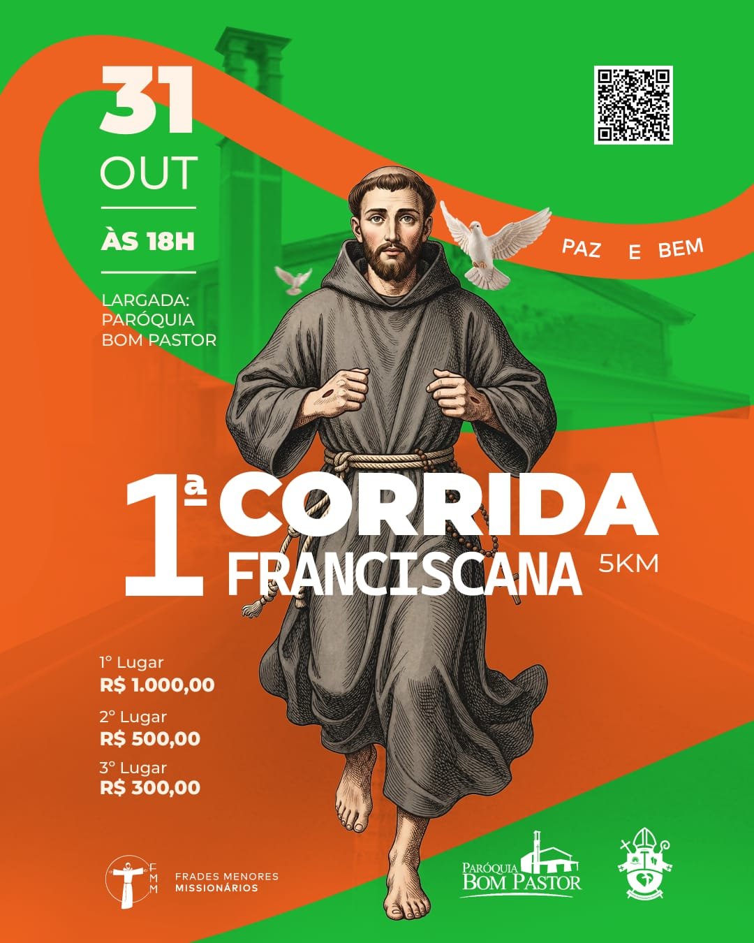1ª CORRIDA FRANCISCANA – PARÓQUIA BOM PASTOR