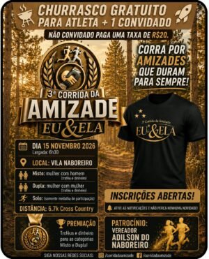 3ª CORRIDA DA AMIZADE EU E ELA.
