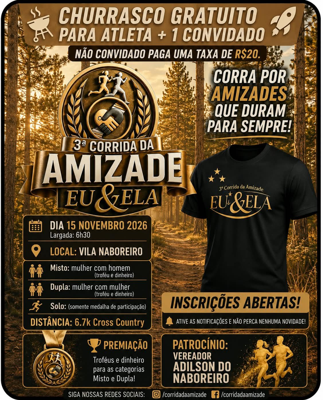 3ª CORRIDA DA AMIZADE EU E ELA.